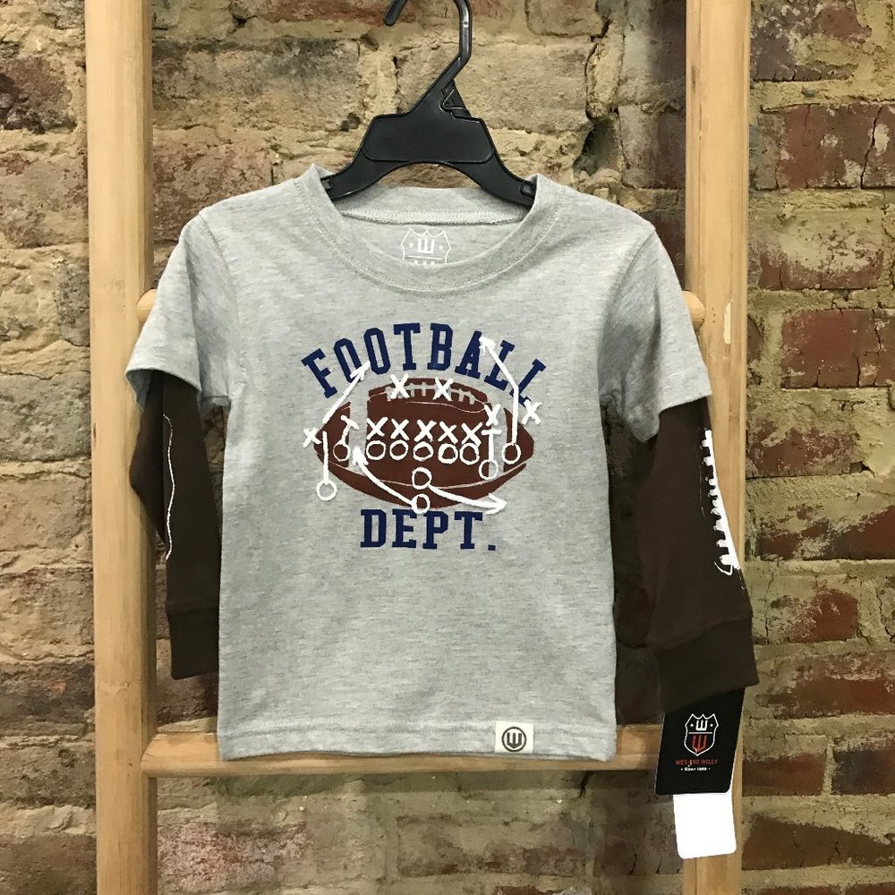 Wes and Willy Boys Football Department Tee